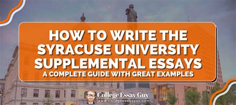 does syracuse have supplemental essays?