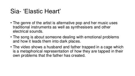 elastic heart music video meaning How does the concept of an elastic heart metaphorically relate to the themes explored in the video?